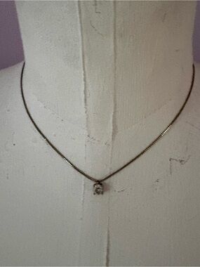 Vintage Swarovski Silver Crystal Pendant Necklace